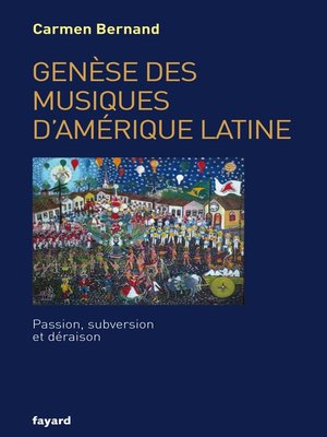 cover image of Genèse des musiques d'Amérique latine